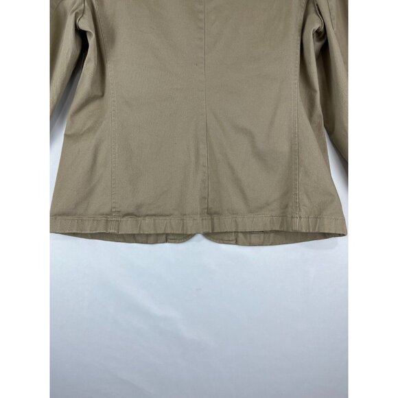 LL Bean Light Academia Beige Cotton Blazer - Picture 11 of 14